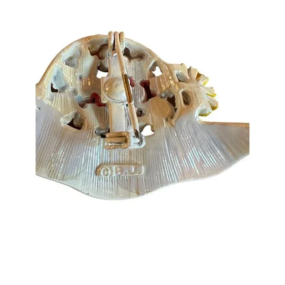 Vintage Beatrix Jewelry BJ Jewel Flower Pin Brooch Accessory - Picture 6 of 16